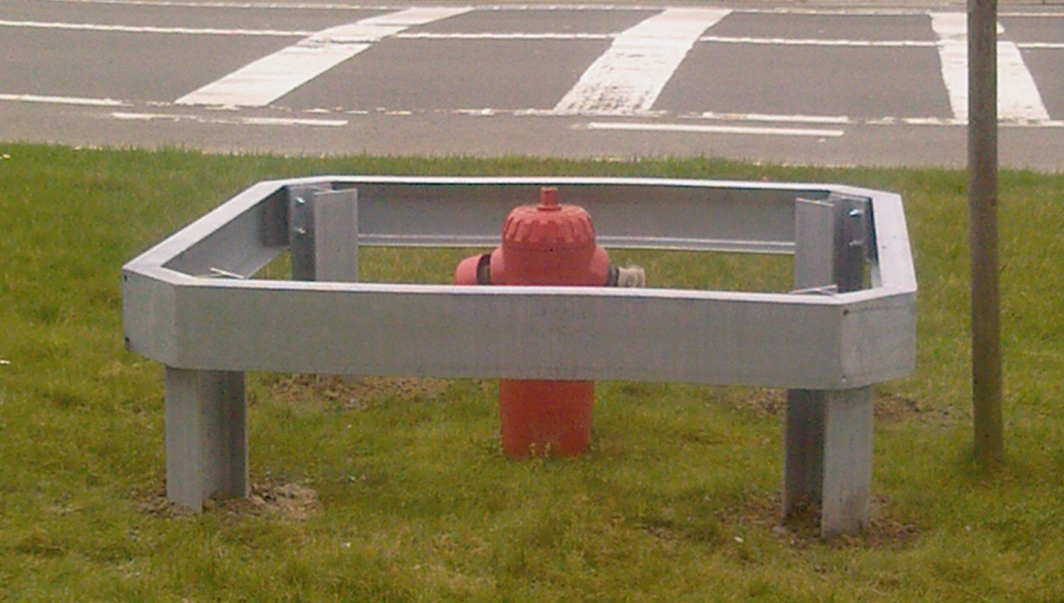 Hydrant bescherming rondom